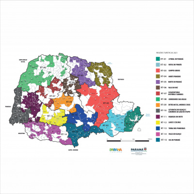 mapa da regionalização