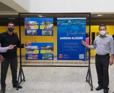 Exposição fotográfica no Aeroporto Afonso Pena apresenta atrações turísticas do Vale do Ivaí.