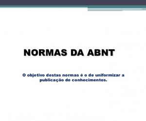 Normas ABNT