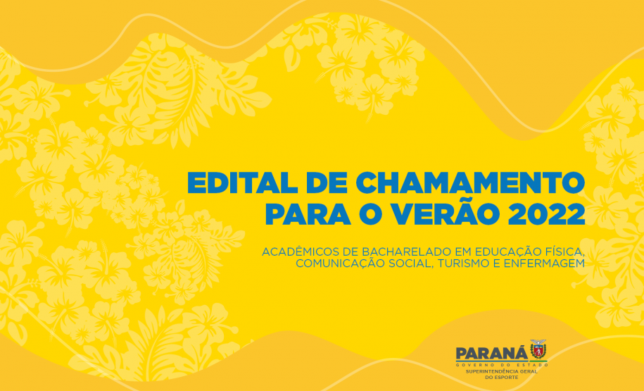Edital Chamamento Verão 2022