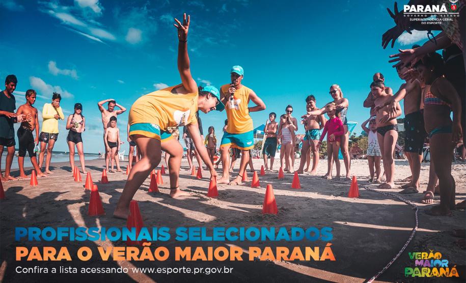 Esporte divulga os profissionais aptos a participar do Verão Maior Paraná - Foto: ESPORTE PARANÁ